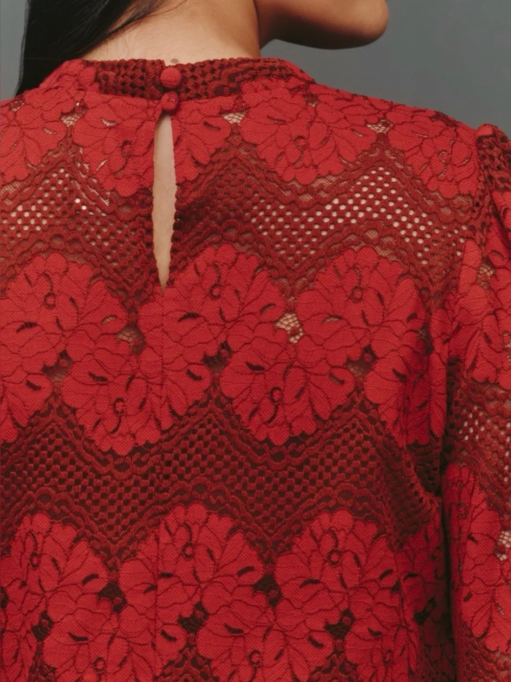 Anthropologie Dolan Left Coast Mock Neck Lace Blouse Top Size Small New With Tag